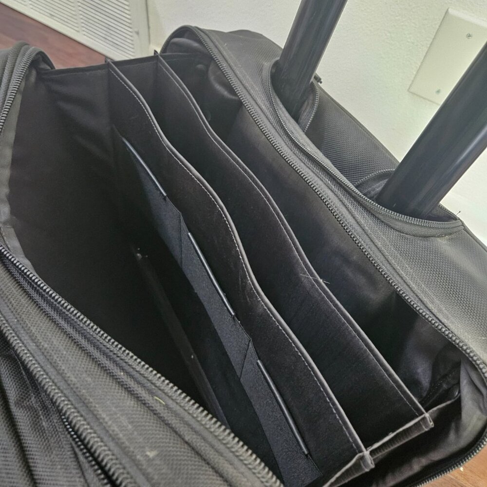 TUMI 26103DH Alpha Rolling Laptop Bag under seat carry-on luggage topper - Picture 8 of 11